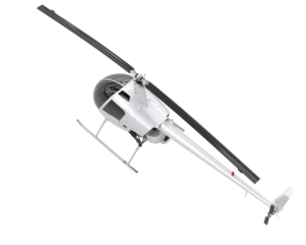 Helicopter isolated on transparent background. 3d rendering - illustration png