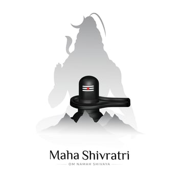 Happy Maha Shivaratri Social Media Post Design vector
