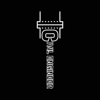 Civil Engineer T-shirt Design vector