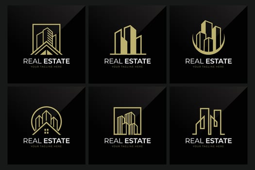 Set Property, Real Estate logo design template vector