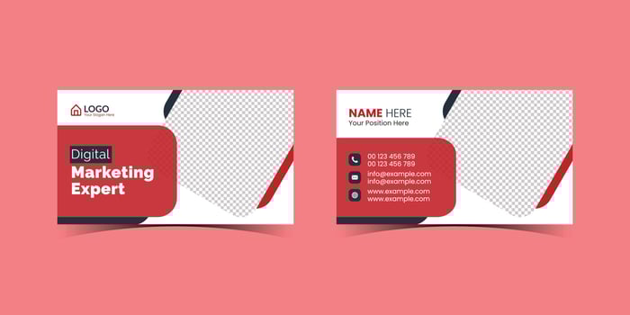 Modern and elegant professional business card template for digital marketing agency. Creative and Clean Double-sided Business Card Template. Stationery Design vector