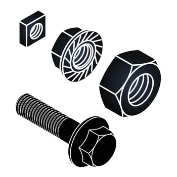 vector bolt and nut set