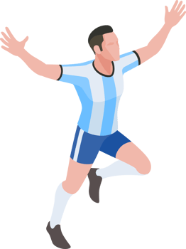 Soccer football player png