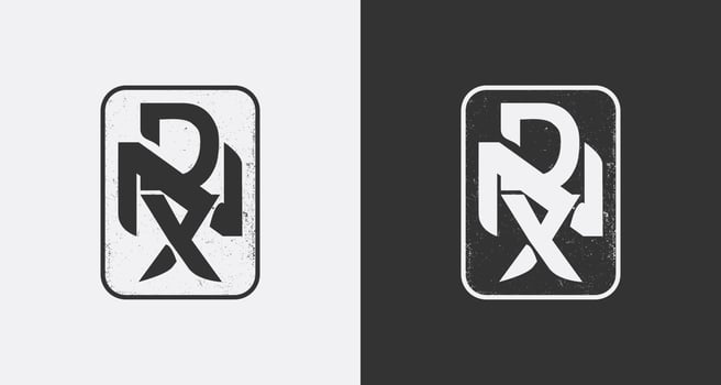 Logo design with Initial D, N, and X concept for basketball vector