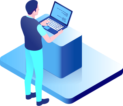 people play computer isometric png