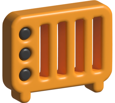 3d icon of radiator png