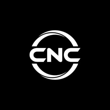 CNC letter logo design in illustration. Vector logo, calligraphy designs for logo, Poster, Invitation, etc.