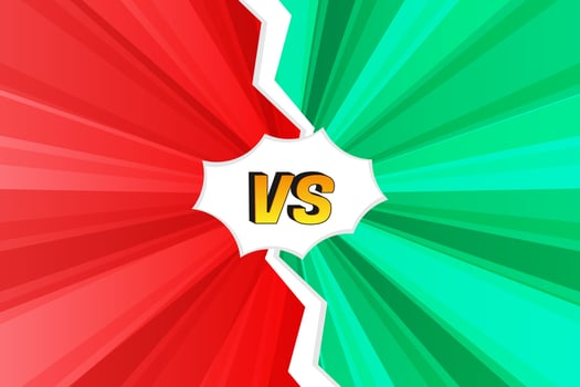 Versus fight sign poster background comic style design. Vector illustration