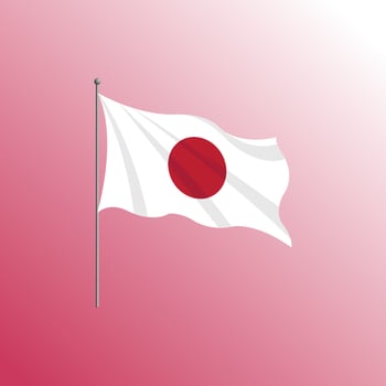 Japan Flag premium vector illustration