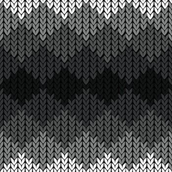 Seamless zigzag knitting pattern vector