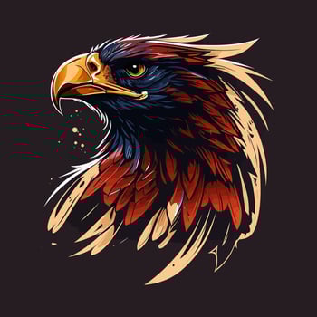 Eagle Head Eagle Logo Symbol - Gaming Logo Elegant Element for Brand - Eagle Abstract Symbols vector