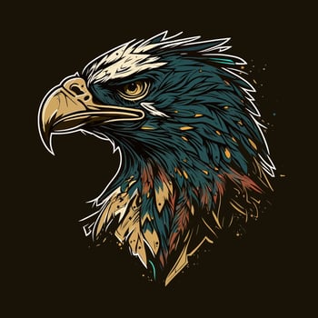 Eagle Head Eagle Logo Symbol - Gaming Logo Elegant Element for Brand - Eagle Abstract Symbols vector