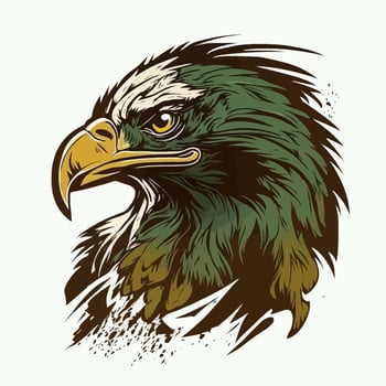 Eagle Head Eagle Logo Symbol - Gaming Logo Elegant Element for Brand - Eagle Abstract Symbols vector