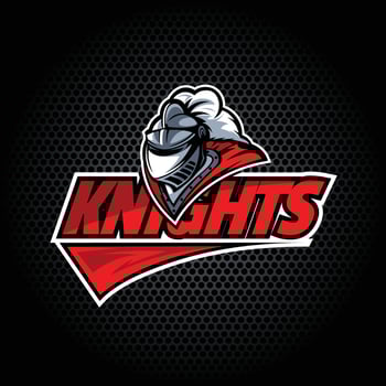 Knights for the sport team. EPS 10 Vector graphics. Layered and editable.