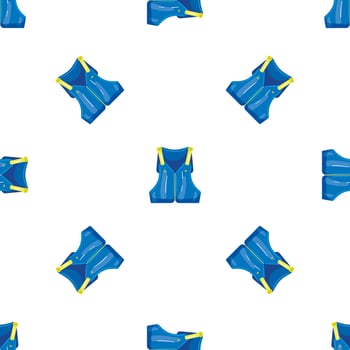 Pool swim vest pattern seamless vector
