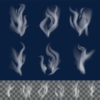 Realistic smoke vector