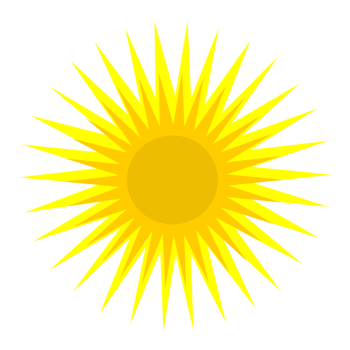 yellow sun illustration png
