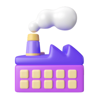 Factory 3D Illustration Icon png