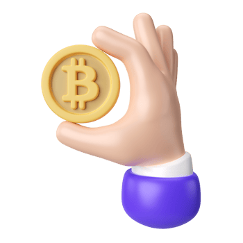 Bitcoin 3D Illustration Icon png