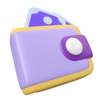 Wallet 3D Illustration Icon png