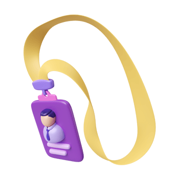 Lanyard 3D Illustration Icon png