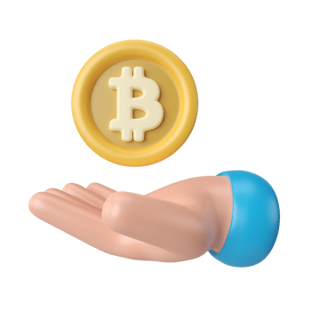 Bitcoin 3D Illustration Icon png