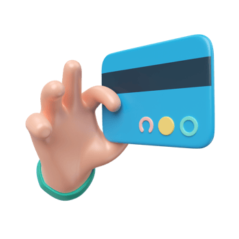 Credit Card 3D Illustration Icon png