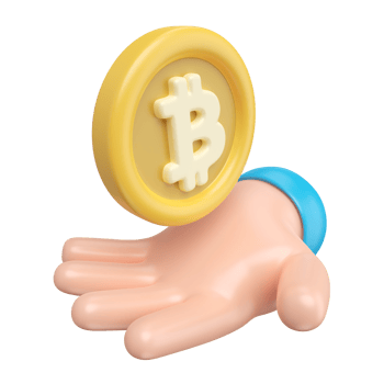 Bitcoin 3D Illustration Icon png
