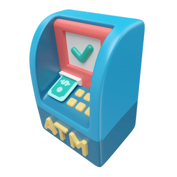 ATM 3D Illustration Icon png