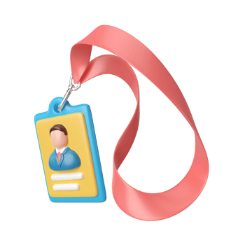 Lanyard 3D Illustration Icon png