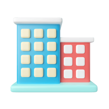 Office Building 3D Illustration Icon png