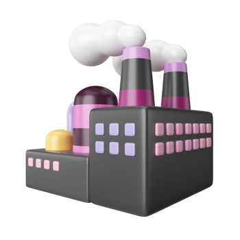 Factory 3D Illustration Icon png