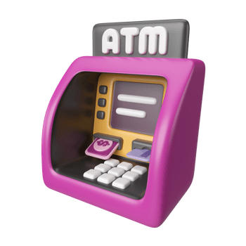 ATM 3D Illustration Icon png