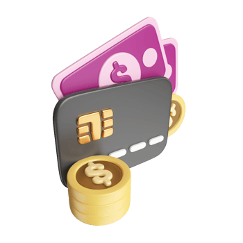 Credit Card 3D Illustration Icon png