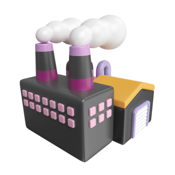 Factory 3D Illustration Icon png