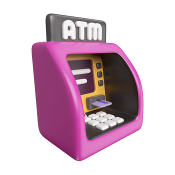 ATM 3D Illustration Icon png