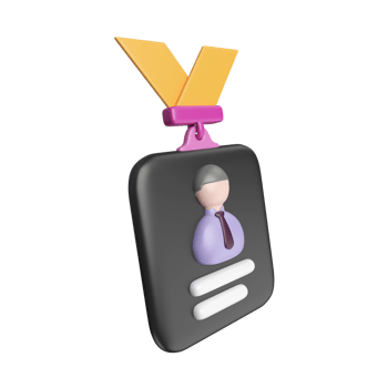 Lanyard 3D Illustration Icon png