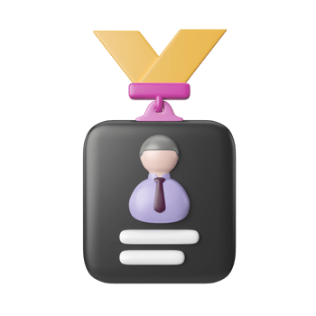 Lanyard 3D Illustration Icon png