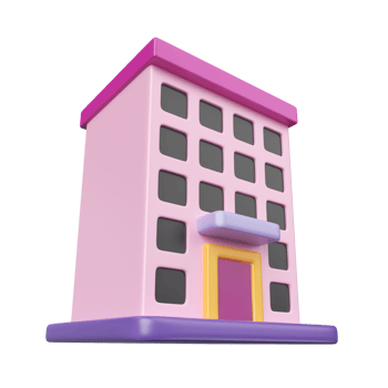 Office Building 3D Illustration Icon png