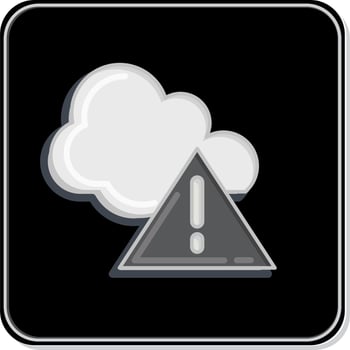 Icon Environment Alert. related to Environment symbol. Glossy Style. simple illustration. conservation. earth. clean vector
