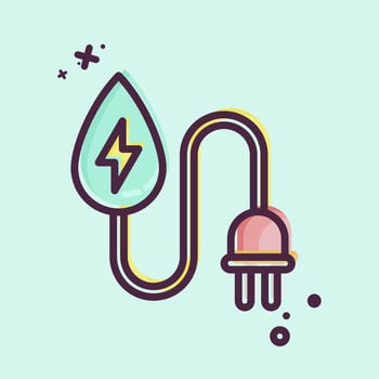 Icon Water Energy. related to Environment symbol. MBE style. simple illustration. conservation. earth. clean vector