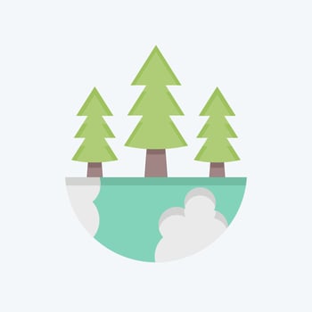 Icon Earth Environment. related to Environment symbol. flat style. simple illustration. conservation. earth. clean vector