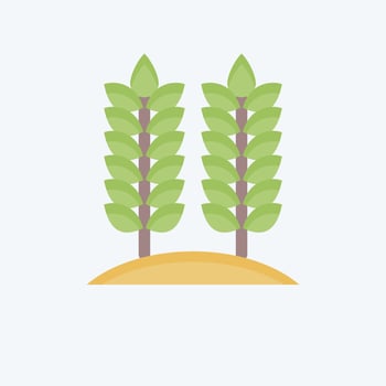 Icon Agriculture. related to Environment symbol. flat style. simple illustration. conservation. earth. clean vector