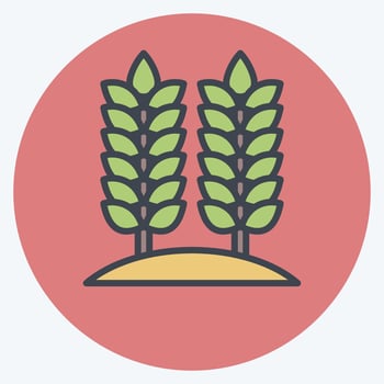 Icon Agriculture. related to Environment symbol. color mate style. simple illustration. conservation. earth. clean vector
