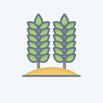 Icon Agriculture. related to Environment symbol. doodle style. simple illustration. conservation. earth. clean vector