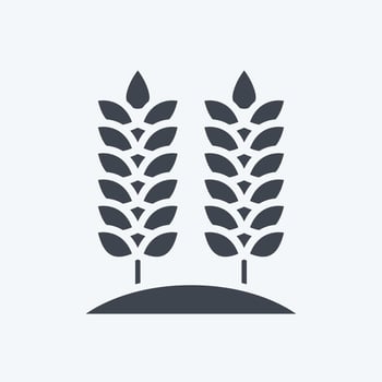 Icon Agriculture. related to Environment symbol. glyph style. simple illustration. conservation. earth. clean vector
