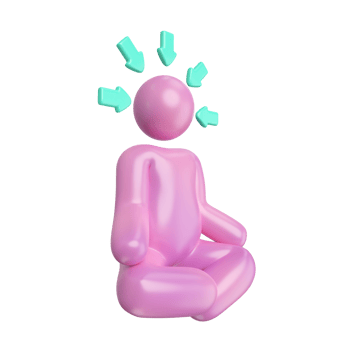Concentration 3D Illustration Icon png