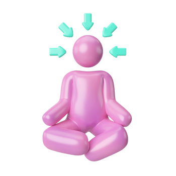 Concentration 3D Illustration Icon png
