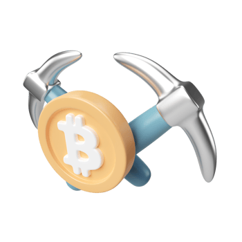 Crypto Mining 3D Illustration Icon png