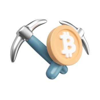 Crypto Mining 3D Illustration Icon png